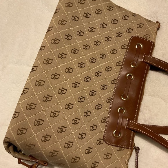 Dooney & Bourke Monogram Satchel Bag - Picture 3 of 12